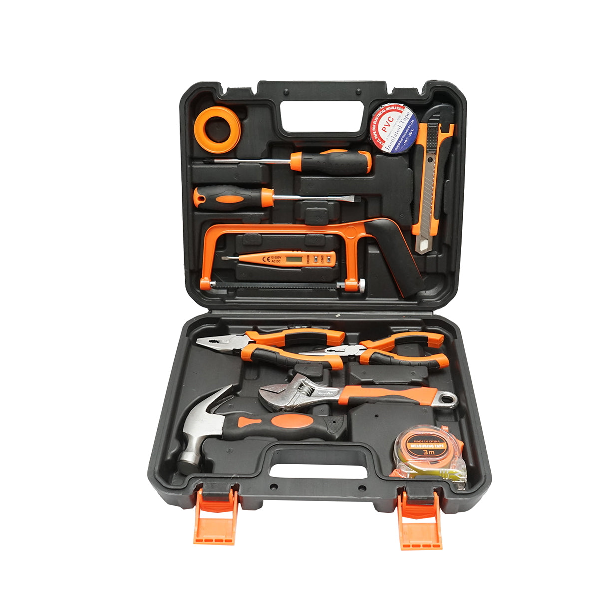 Combined tool and equipment set 12 pieces